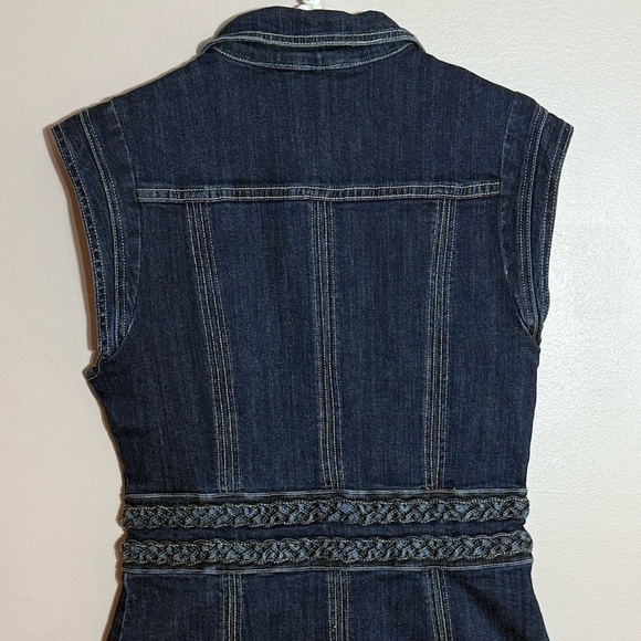 Bebe X Ciara Braided Waist Denim Dress - Picture 6 of 9